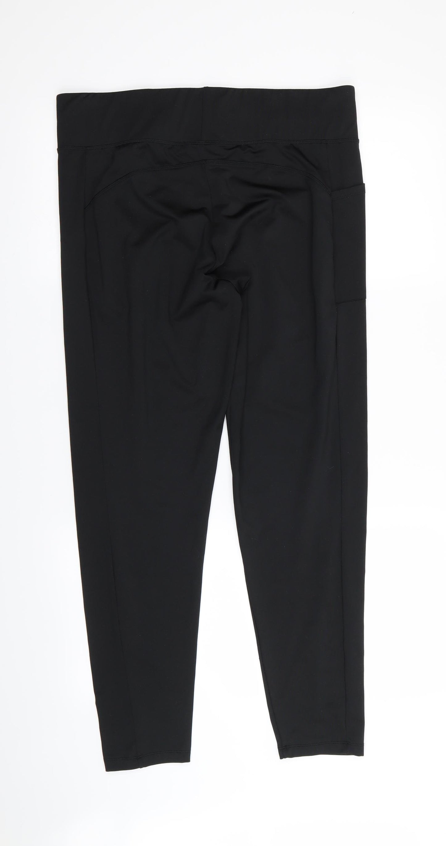 New Look Womens Black   Compression Leggings Size L L27 in - Stretch waistband