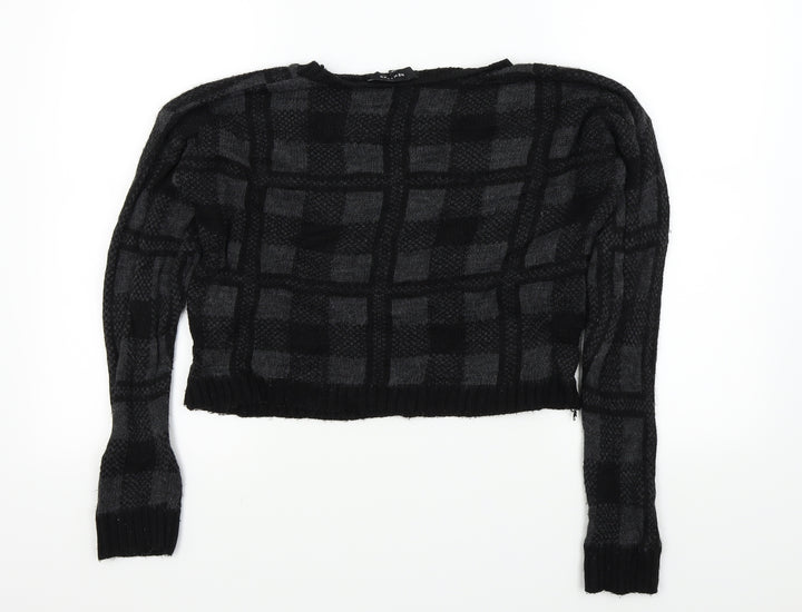 New Look Womens Black Pullover Jumper Size 12