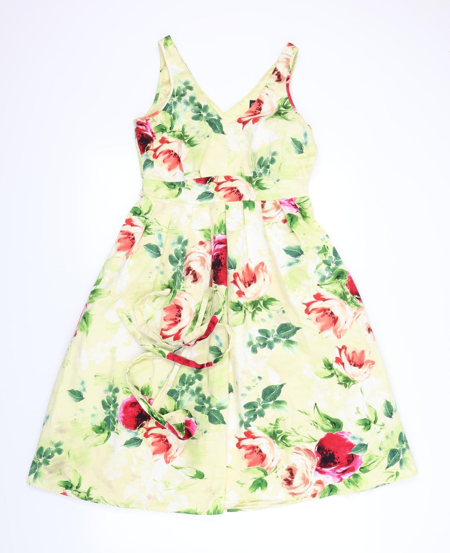 Papaya Womens Multicoloured Floral  Fit & Flare  Size 8