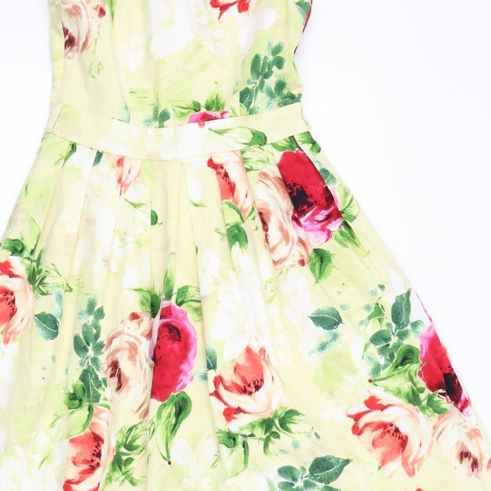 Papaya Womens Multicoloured Floral  Fit & Flare  Size 8