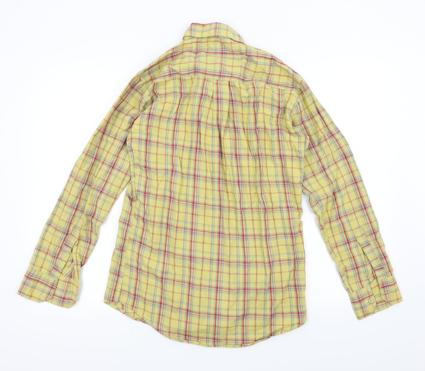 JOURDEN Mens Brown Check   Button-Up Size M