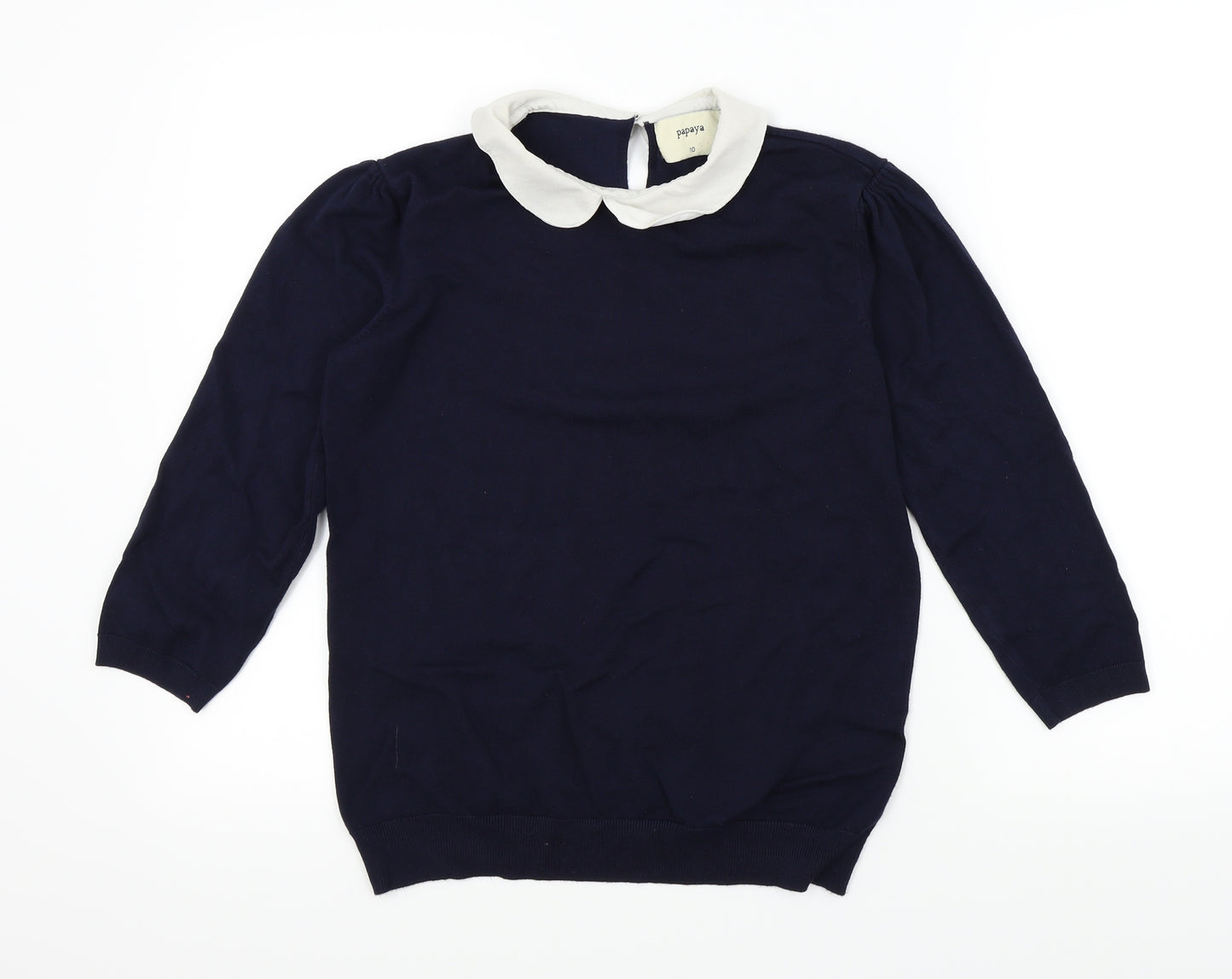 Papaya Womens Blue   Pullover Jumper Size 10