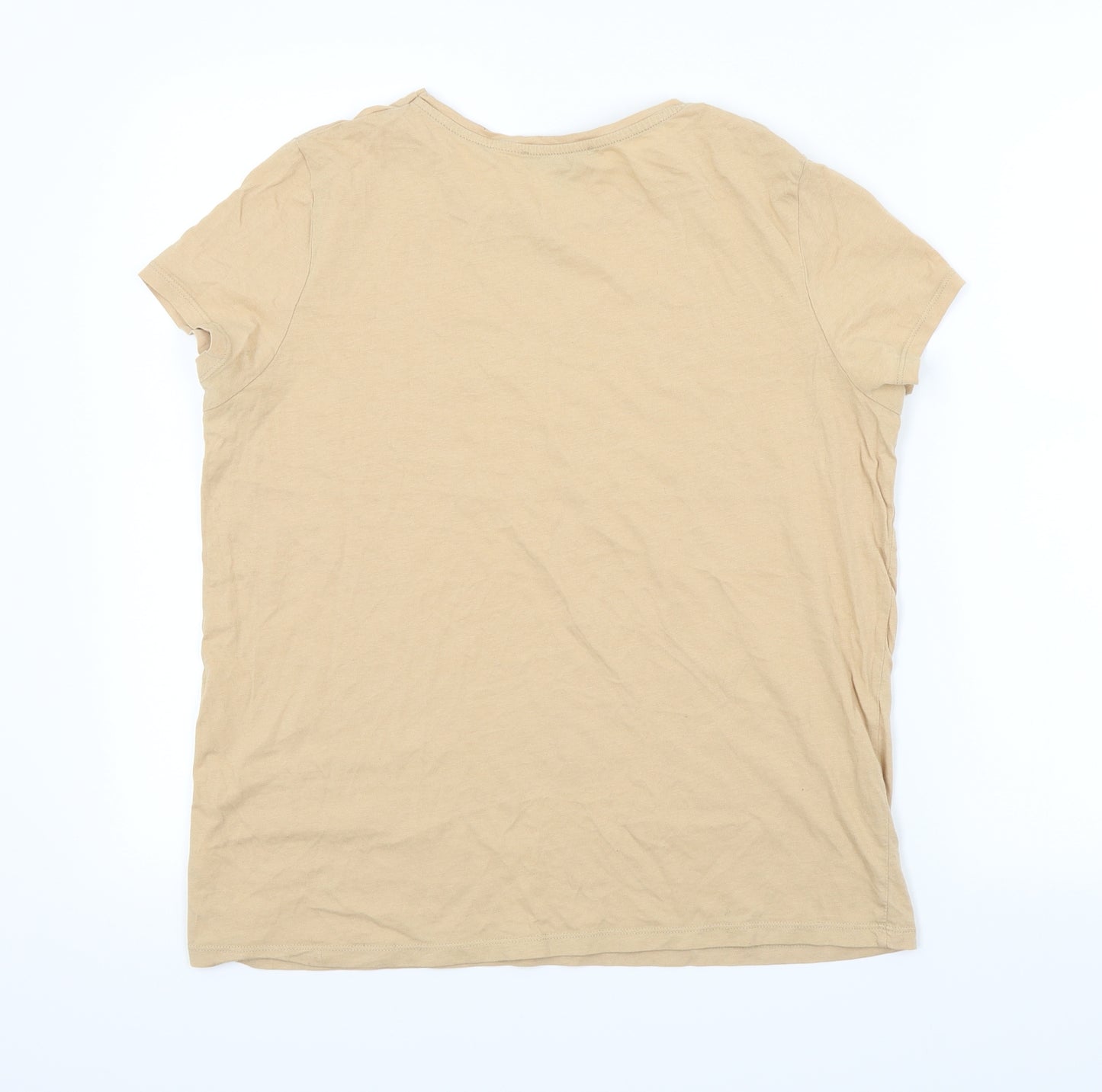 Primark Womens Beige   Basic Polo Size S