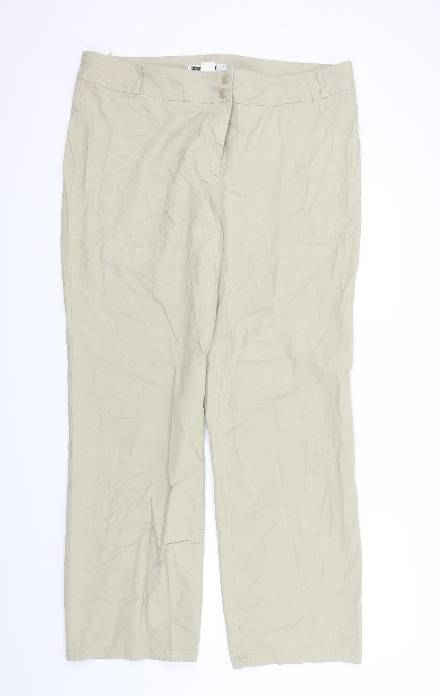 SULTEN Mens Beige   Trousers  Size 50 L30 in