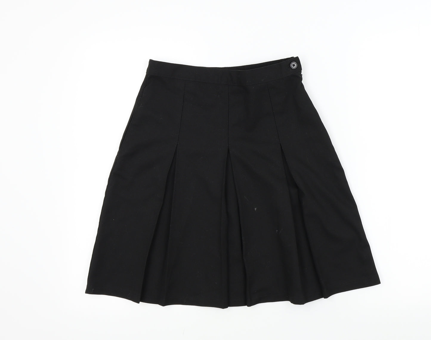 M&S Girls Black   A-Line Skirt Size 11-12 Years