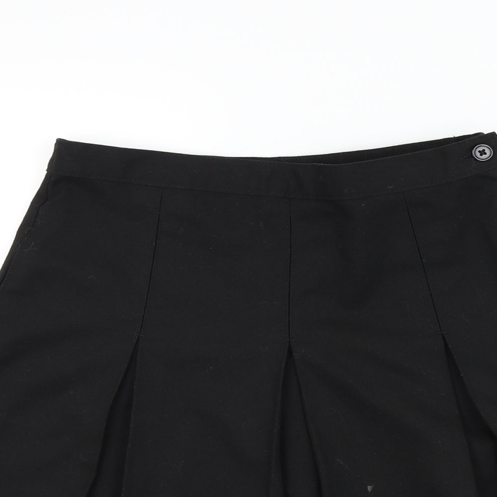 M&S Girls Black   A-Line Skirt Size 11-12 Years