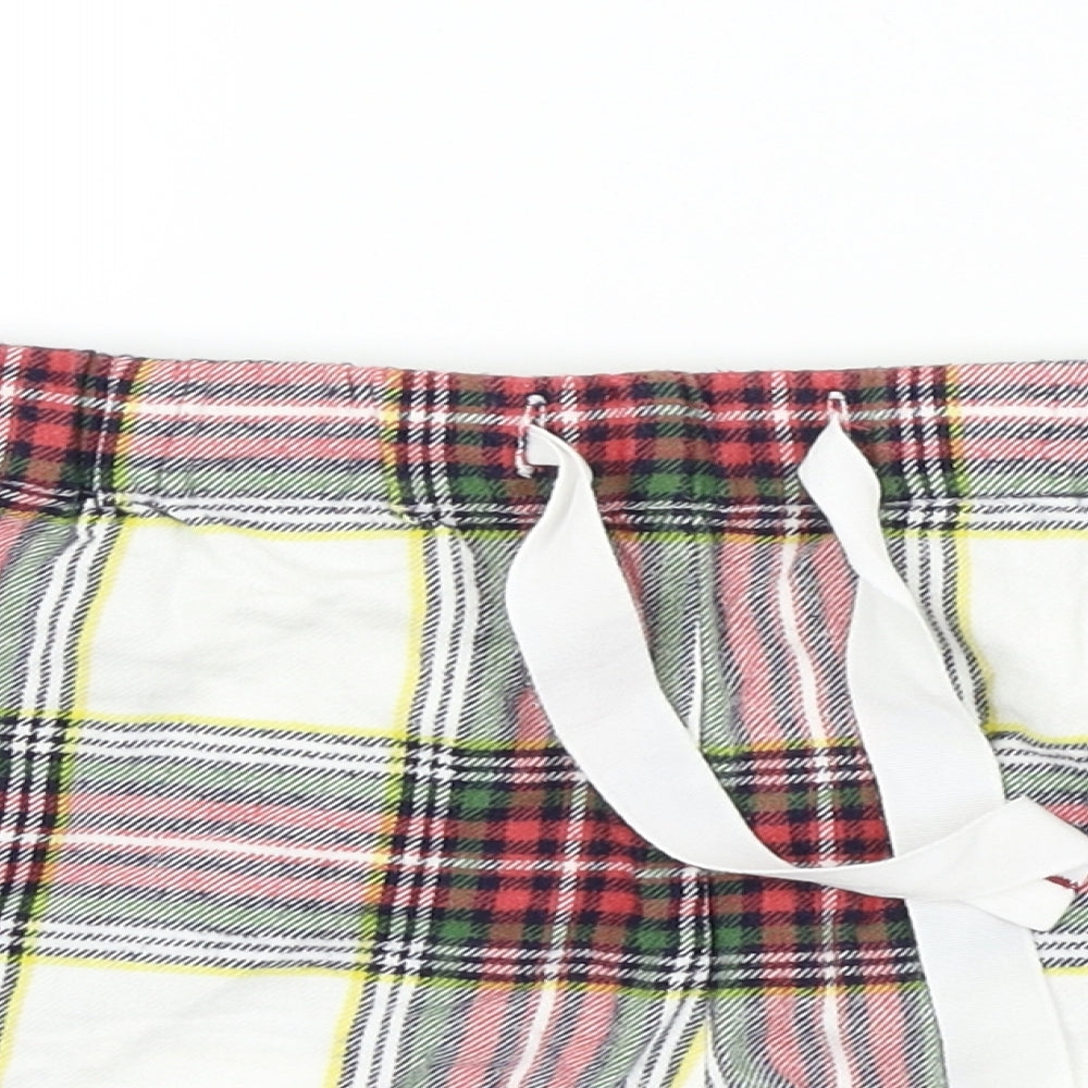 Jack Wills Womens Red Check  Bermuda Shorts Size 12 - Frill Detail