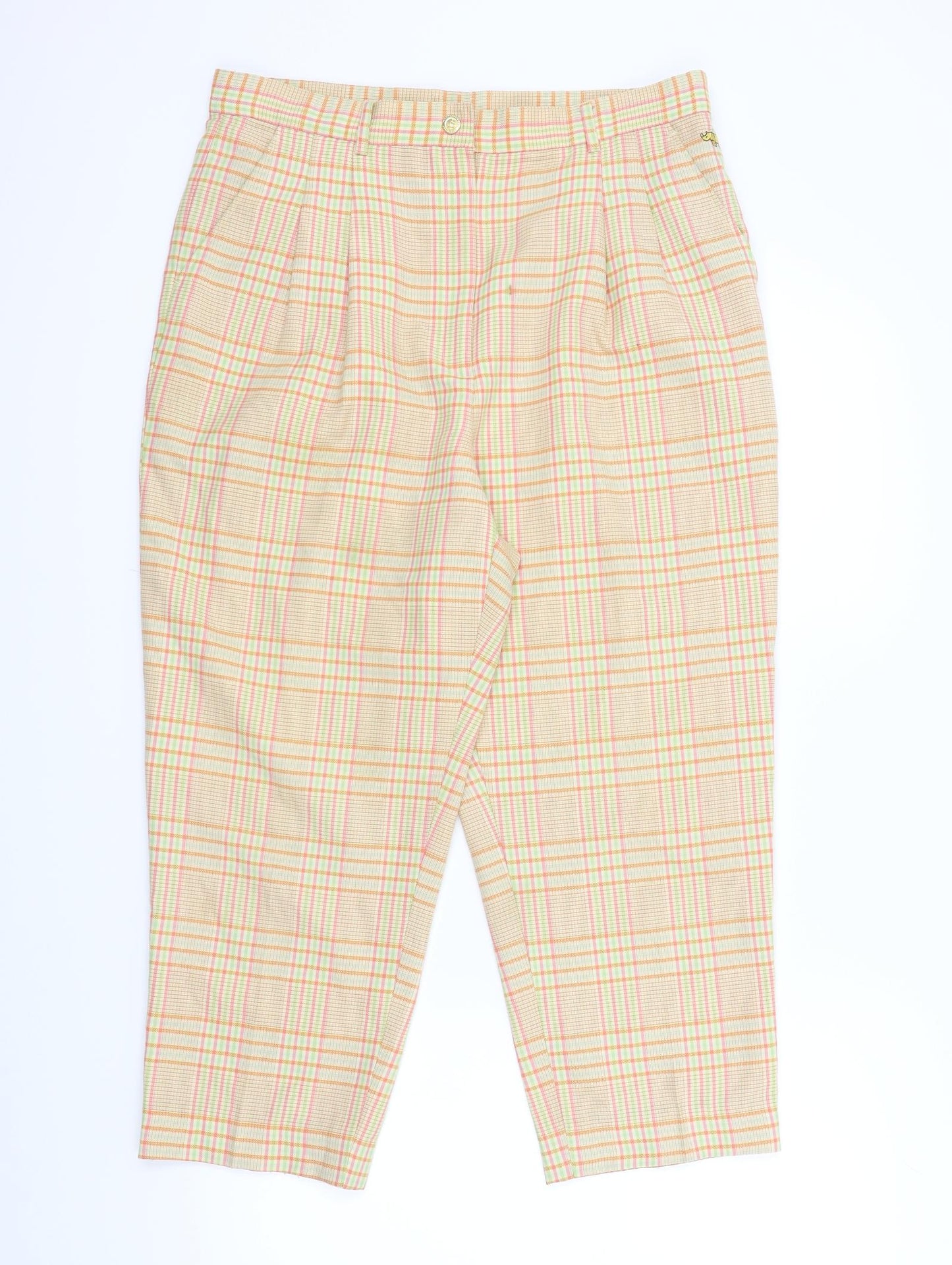 Rhino Womens Multicoloured Check  Trousers  Size 12 L21 in