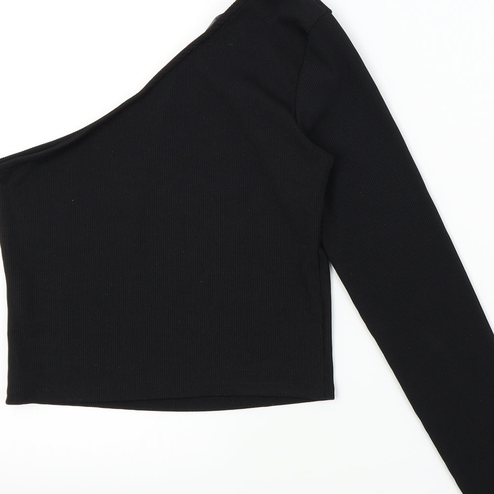 Bershka Womens Black   Basic T-Shirt Size M