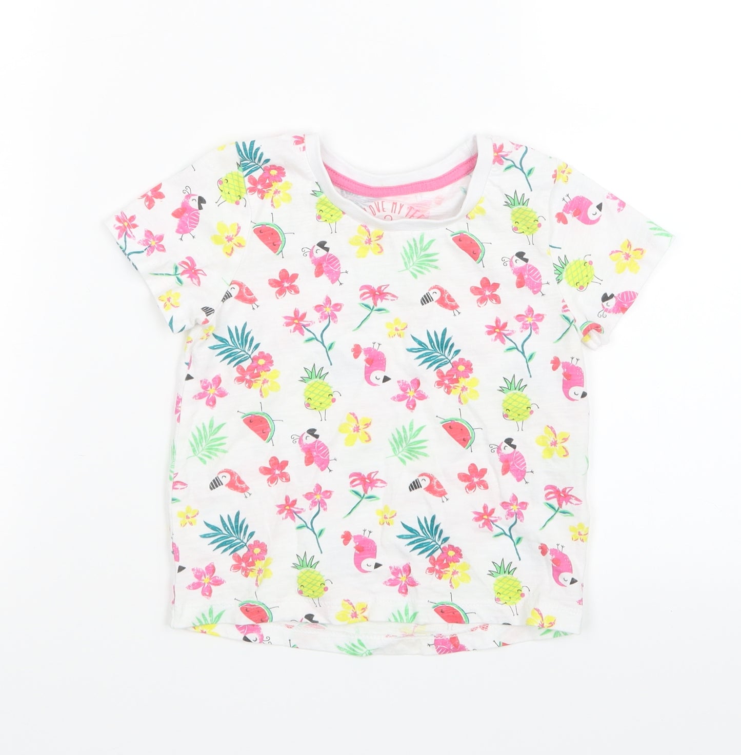 Matalan  Red Geometric  Basic T-Shirt Size 18-24 Months