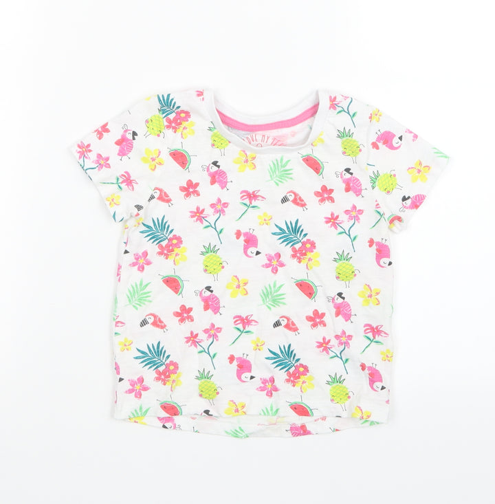 Matalan  Red Geometric  Basic T-Shirt Size 18-24 Months
