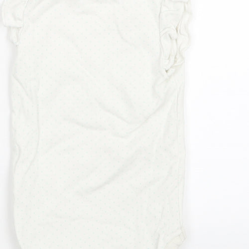 NEXT Girls White Polka Dot  Babygrow One-Piece Size 18-24 Months