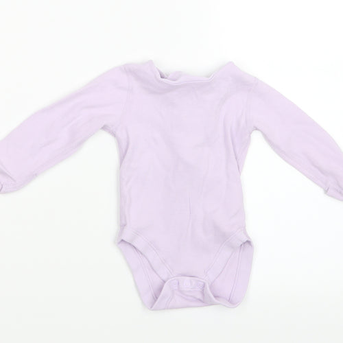 Marks and Spencer Girls Purple   Babygrow One-Piece Size 3-6 Months