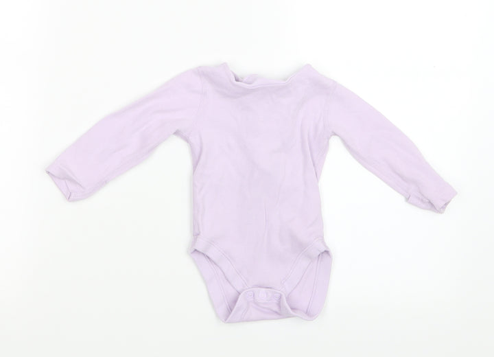 Marks and Spencer Girls Purple Babygrow One-Piece Size 3-6 Months