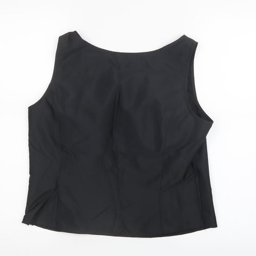 Your 6th Sense Womens Black   Basic Blouse Size 14