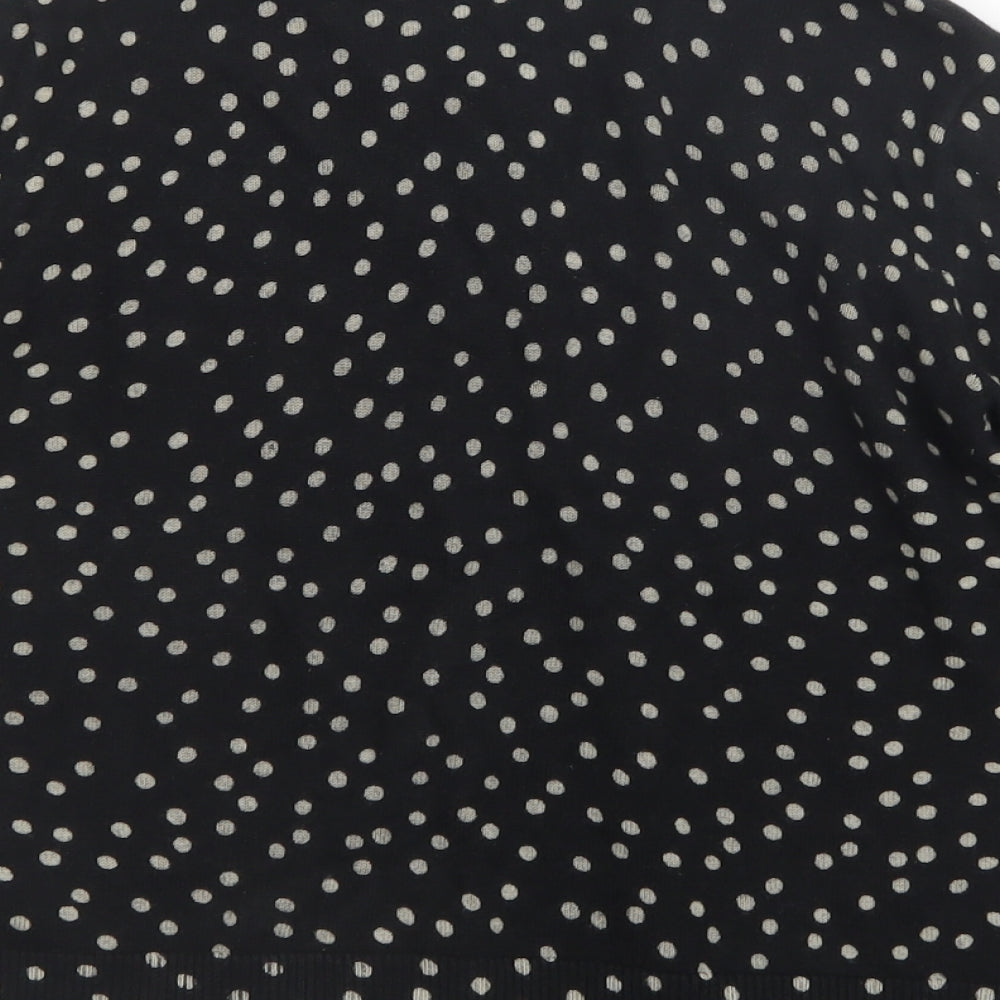 Gap Girls Black Polka Dot Knit Cardigan Jumper Size 10-11 Years