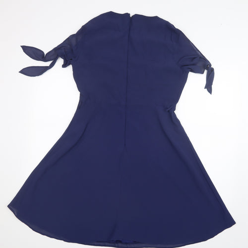 Dorothy Perkins Womens Blue  Mesh A-Line  Size 14