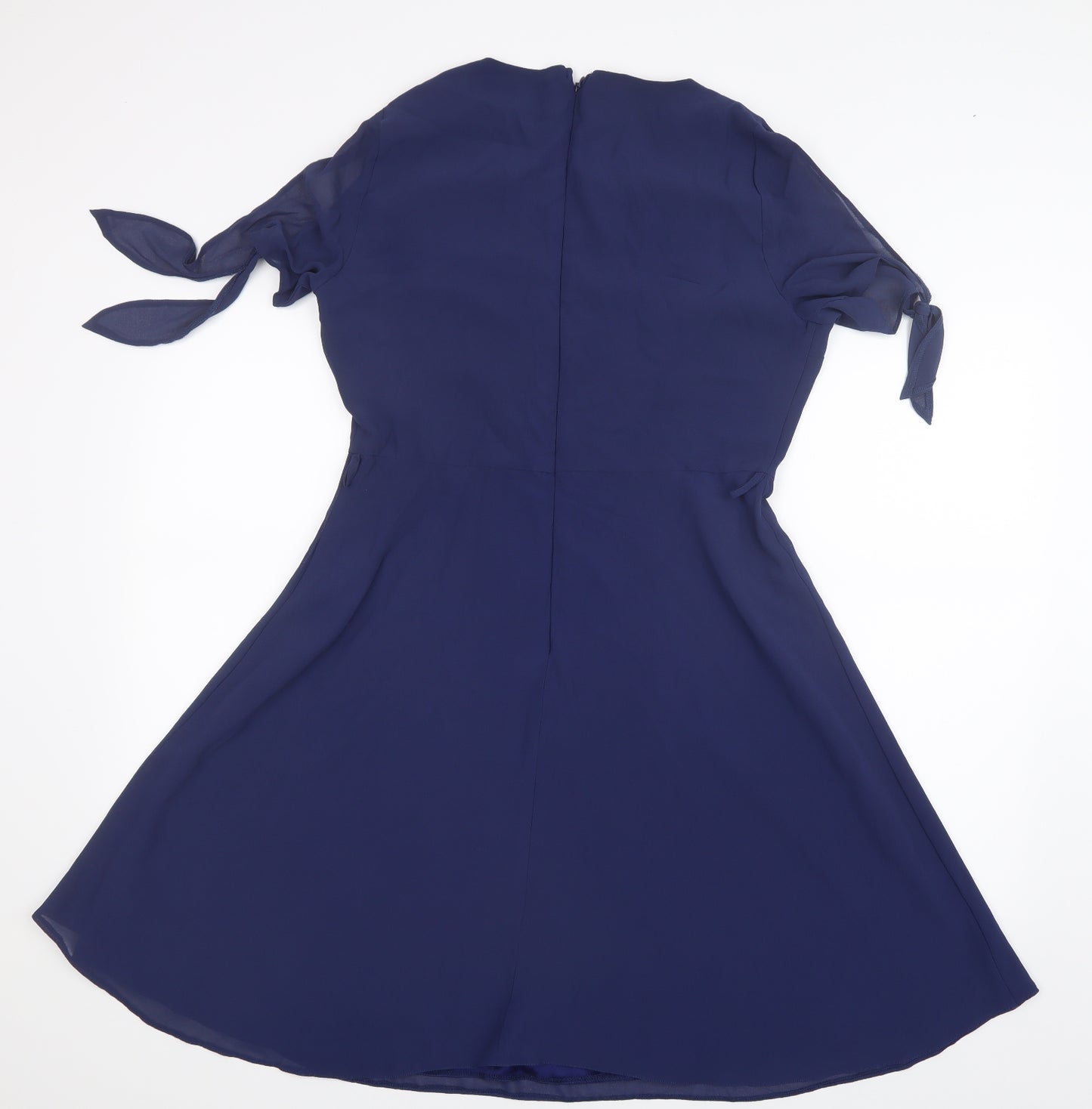 Dorothy Perkins Womens Blue  Mesh A-Line  Size 14