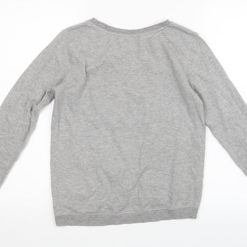 H&M Girls Grey   Pullover Jumper Size 13-14 Years