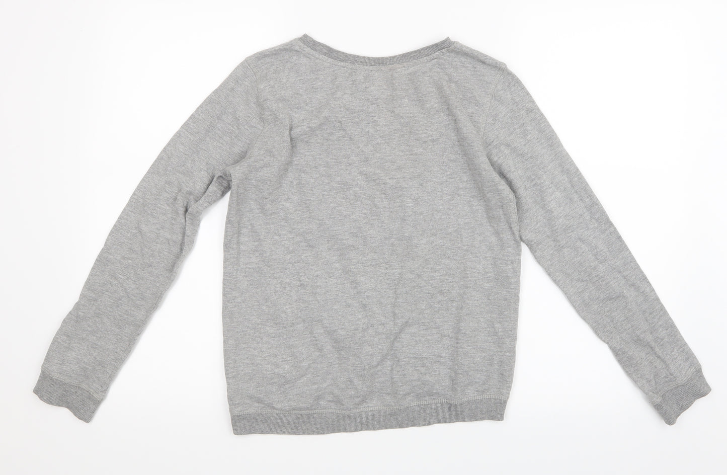 H&M Girls Grey   Pullover Jumper Size 13-14 Years