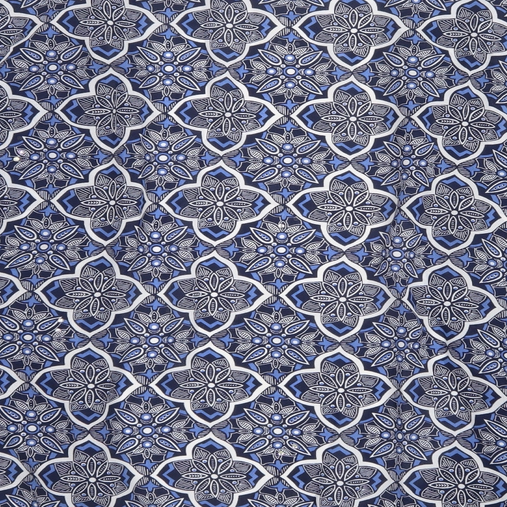 George Womens Blue Geometric Mesh Cardigan Jumper Size 20