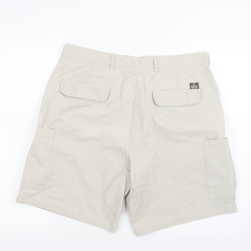 Zerimar Mens Beige   Cargo Shorts Size 34 in