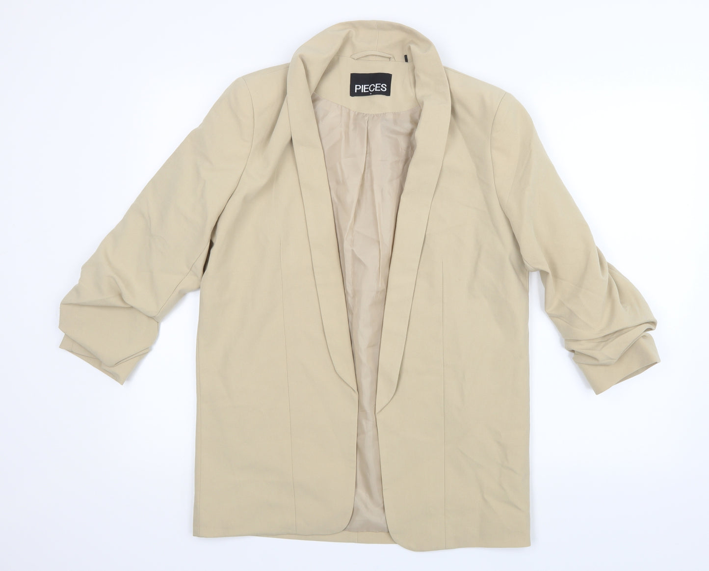 Pieces Womens Beige   Jacket  Size M