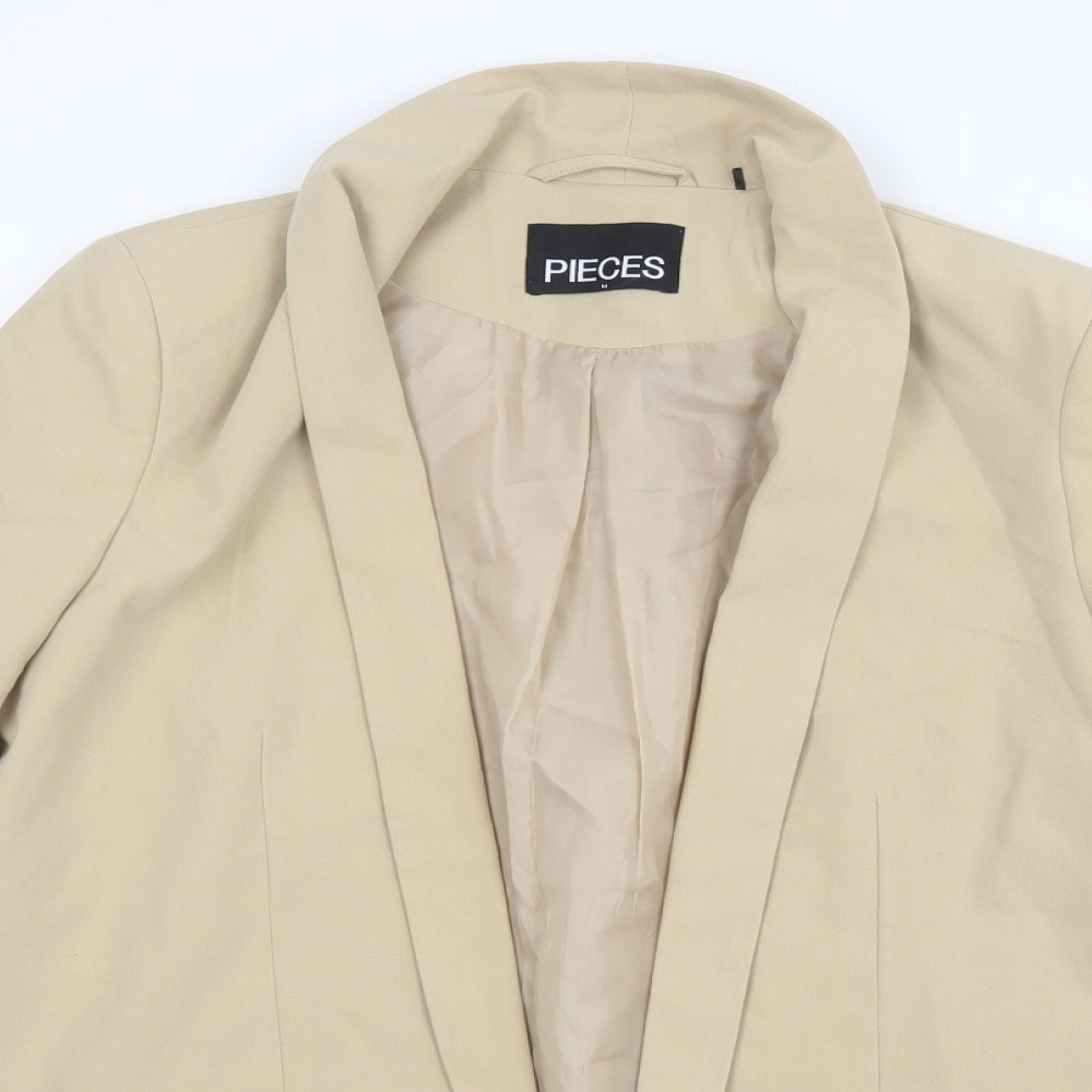 Pieces Womens Beige   Jacket  Size M