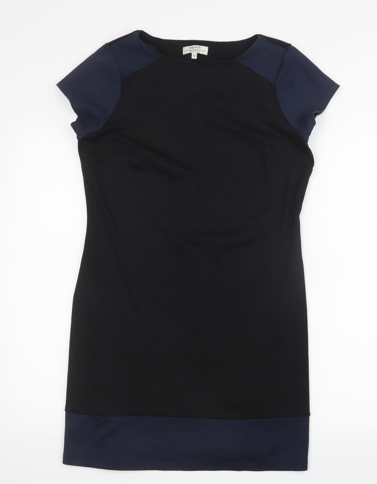 Papaya Womens Black   Shirt Dress  Size 12