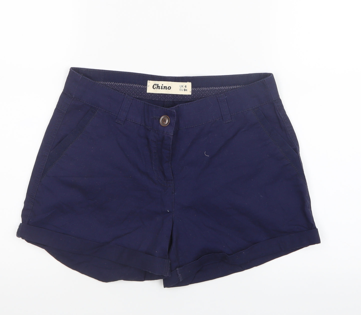 New Look Womens Blue   Chino Shorts Size 6