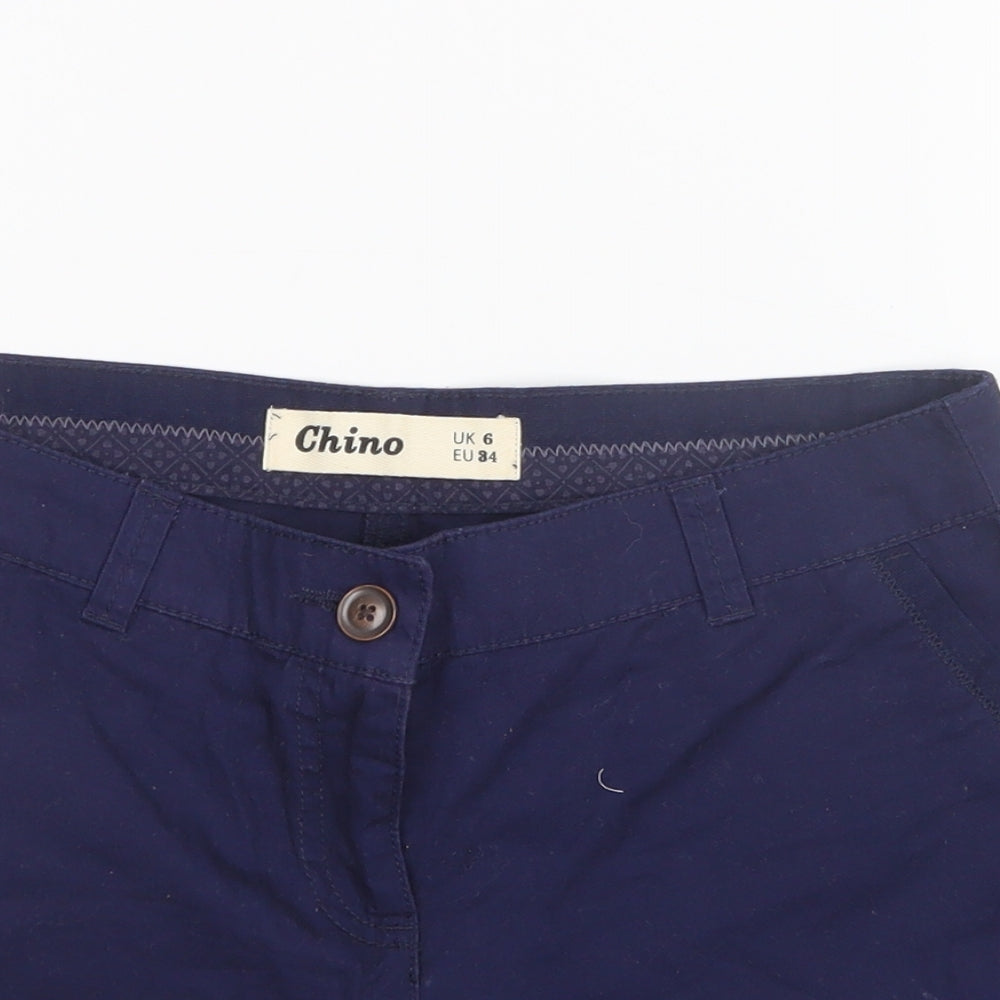 New Look Womens Blue   Chino Shorts Size 6
