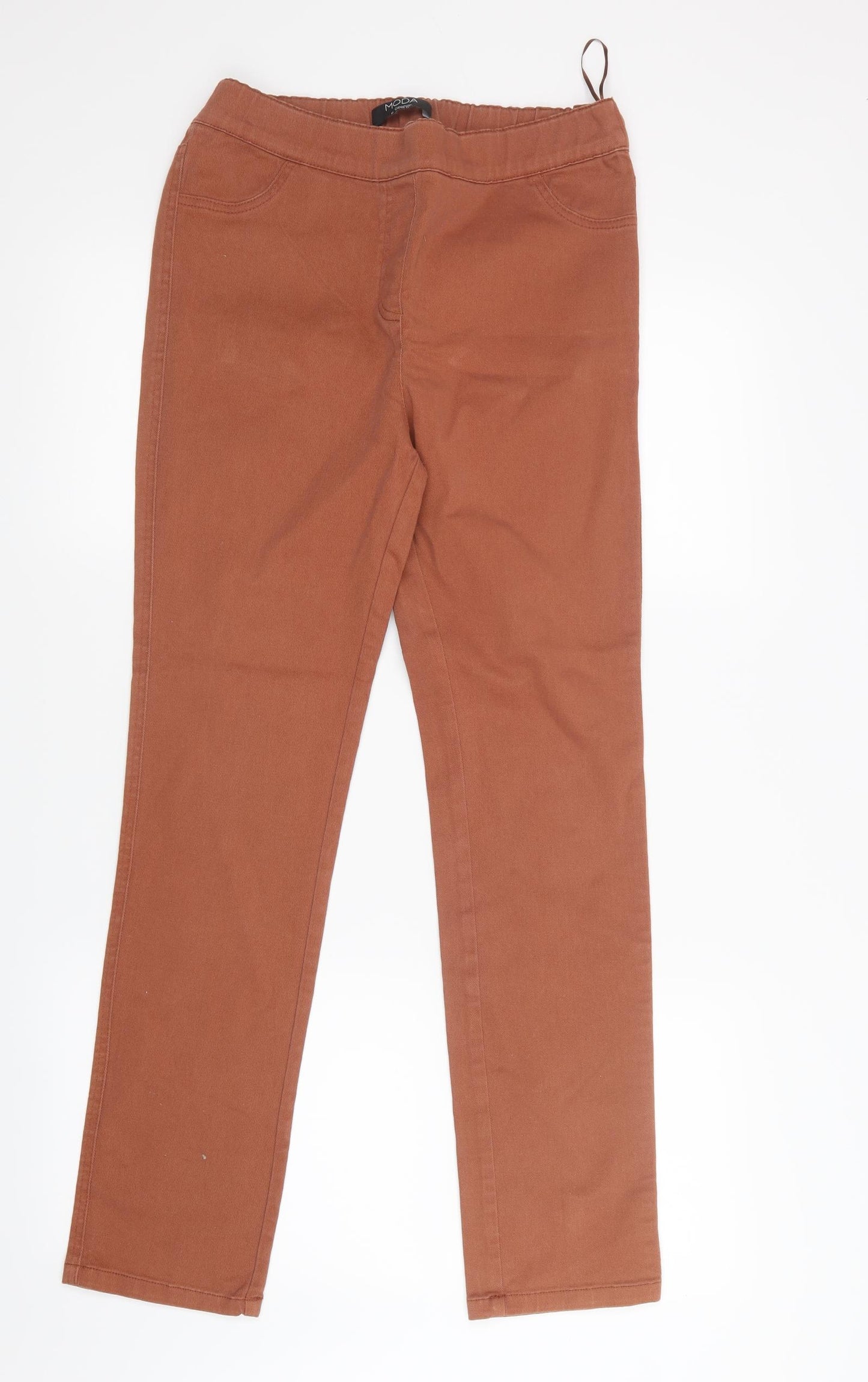 George Womens Orange  Denim Jegging Jeans Size 12 L28 in