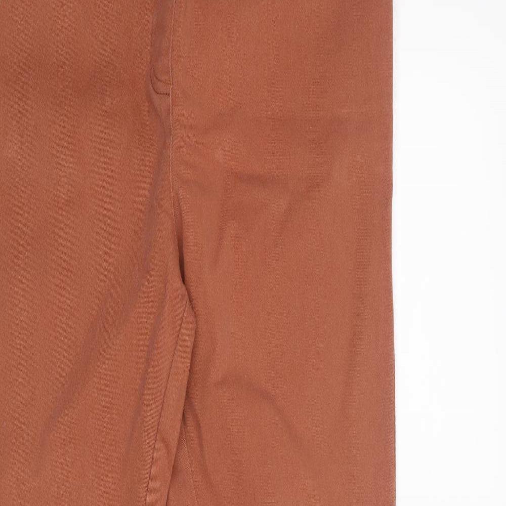George Womens Orange  Denim Jegging Jeans Size 12 L28 in
