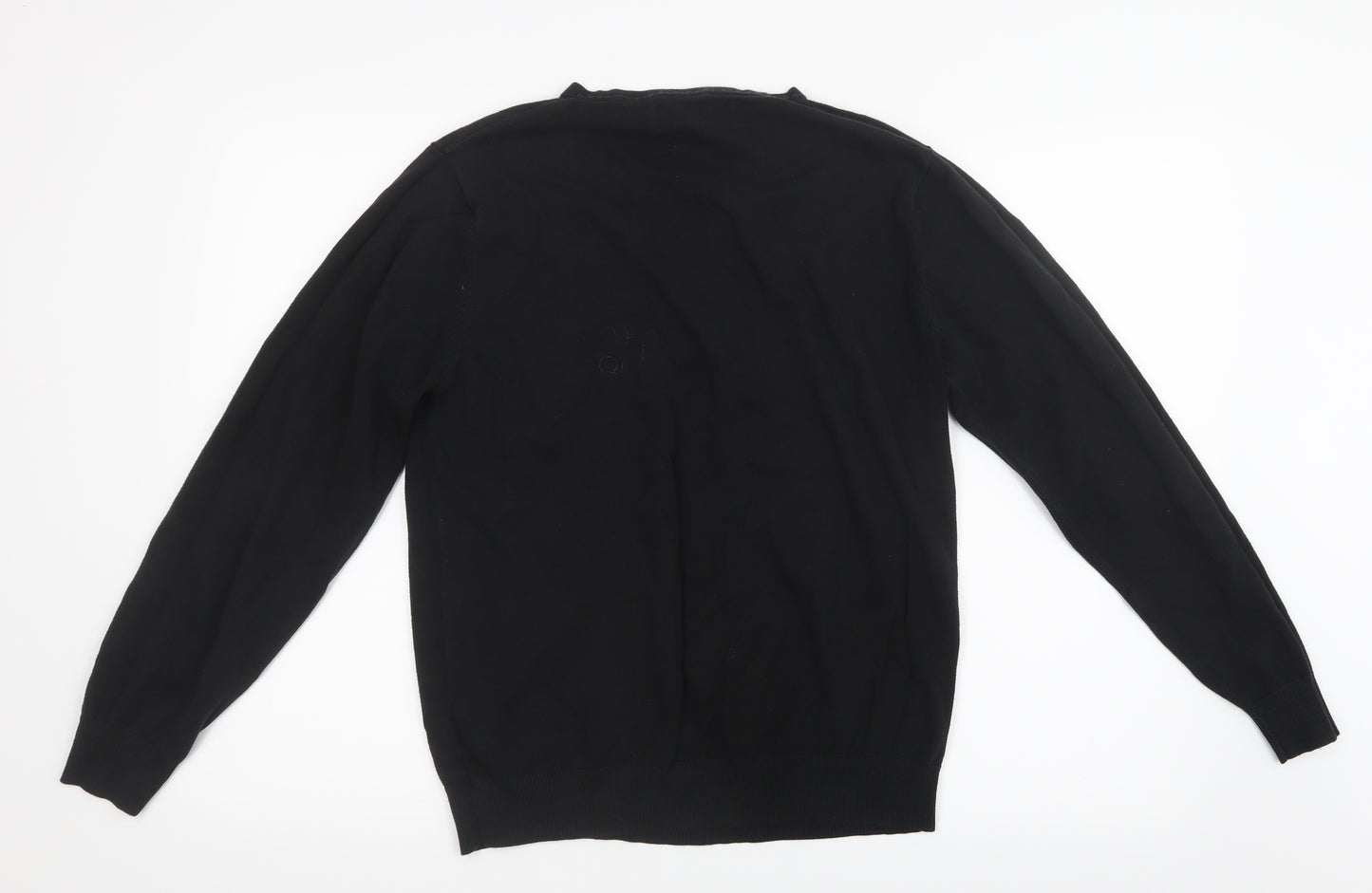NEXT Mens Black  Knit Pullover Jumper Size M