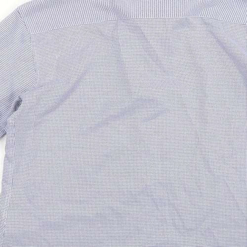 New Look Mens Blue Geometric   Button-Up Size M