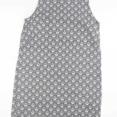 H&M Womens Black Geometric  Tank Dress  Size 4
