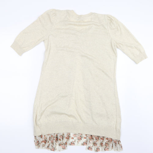George Womens Ivory  Knit Cardigan Jumper Size 12