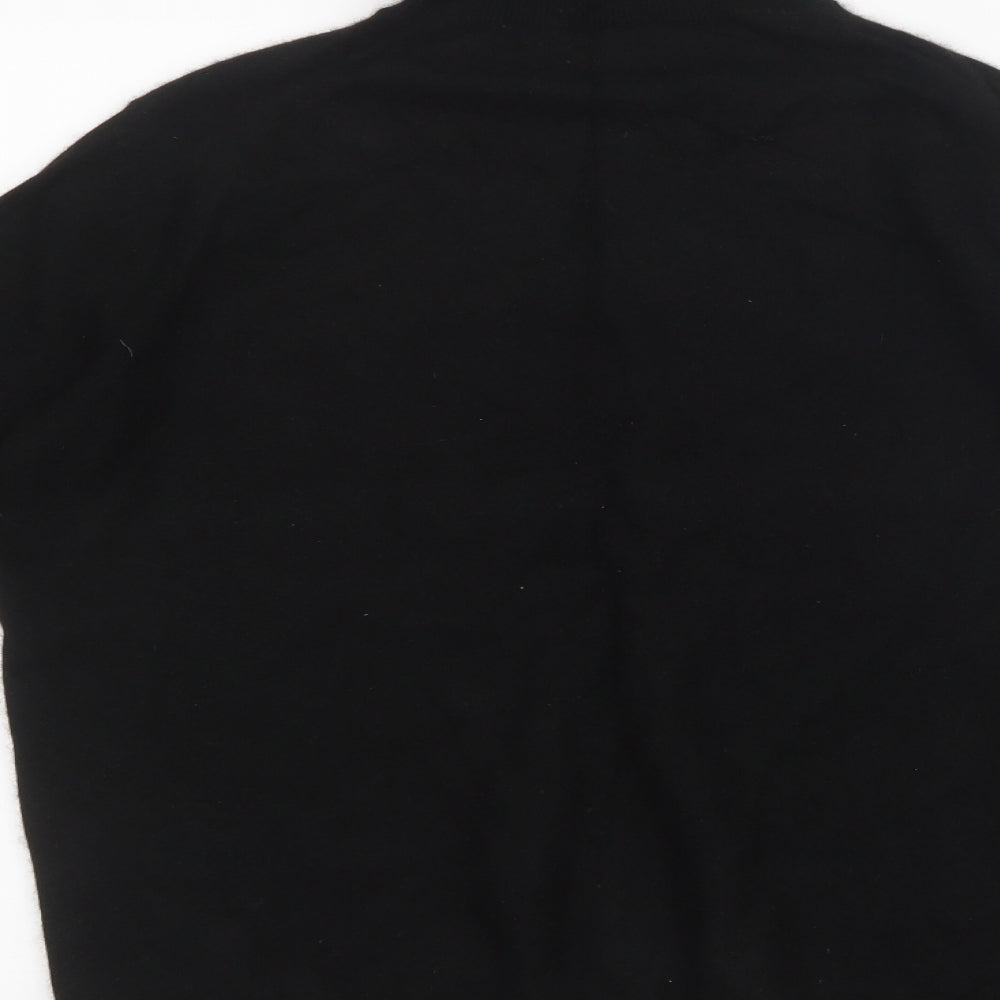Pure Womens Black  Knit Pullover Jumper Size 12