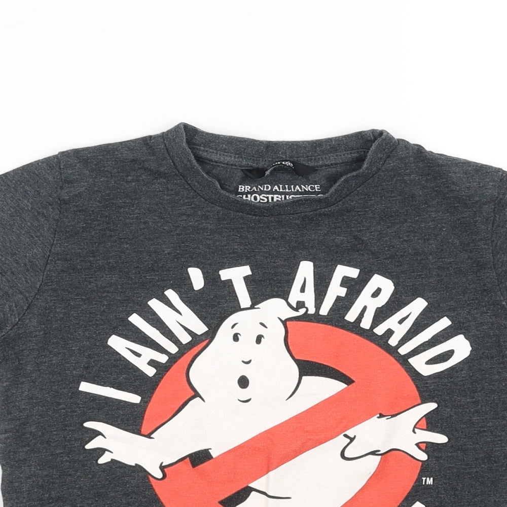 George Boys Grey   Basic T-Shirt Size 3-4 Years  - ghost busters