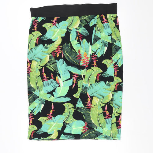 George Womens Green Floral  Straight & Pencil Skirt Size 18