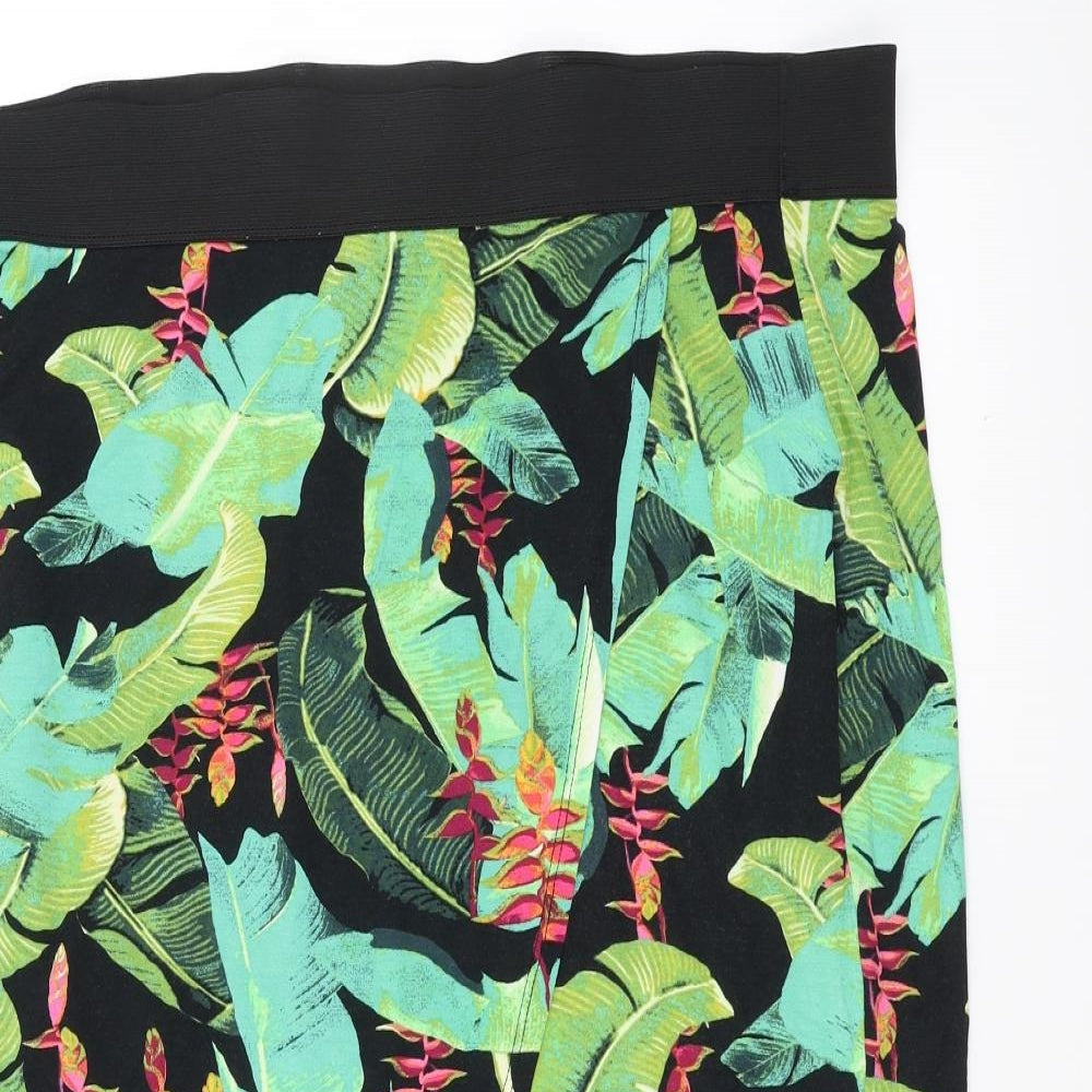 George Womens Green Floral  Straight & Pencil Skirt Size 18