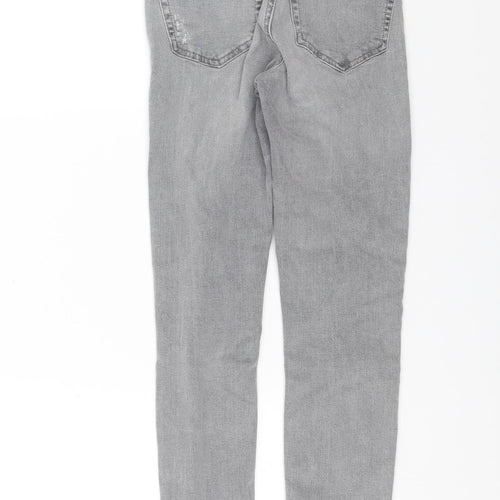 Topshop Womens Grey  Denim Skinny Jeans Size 26 L26 in