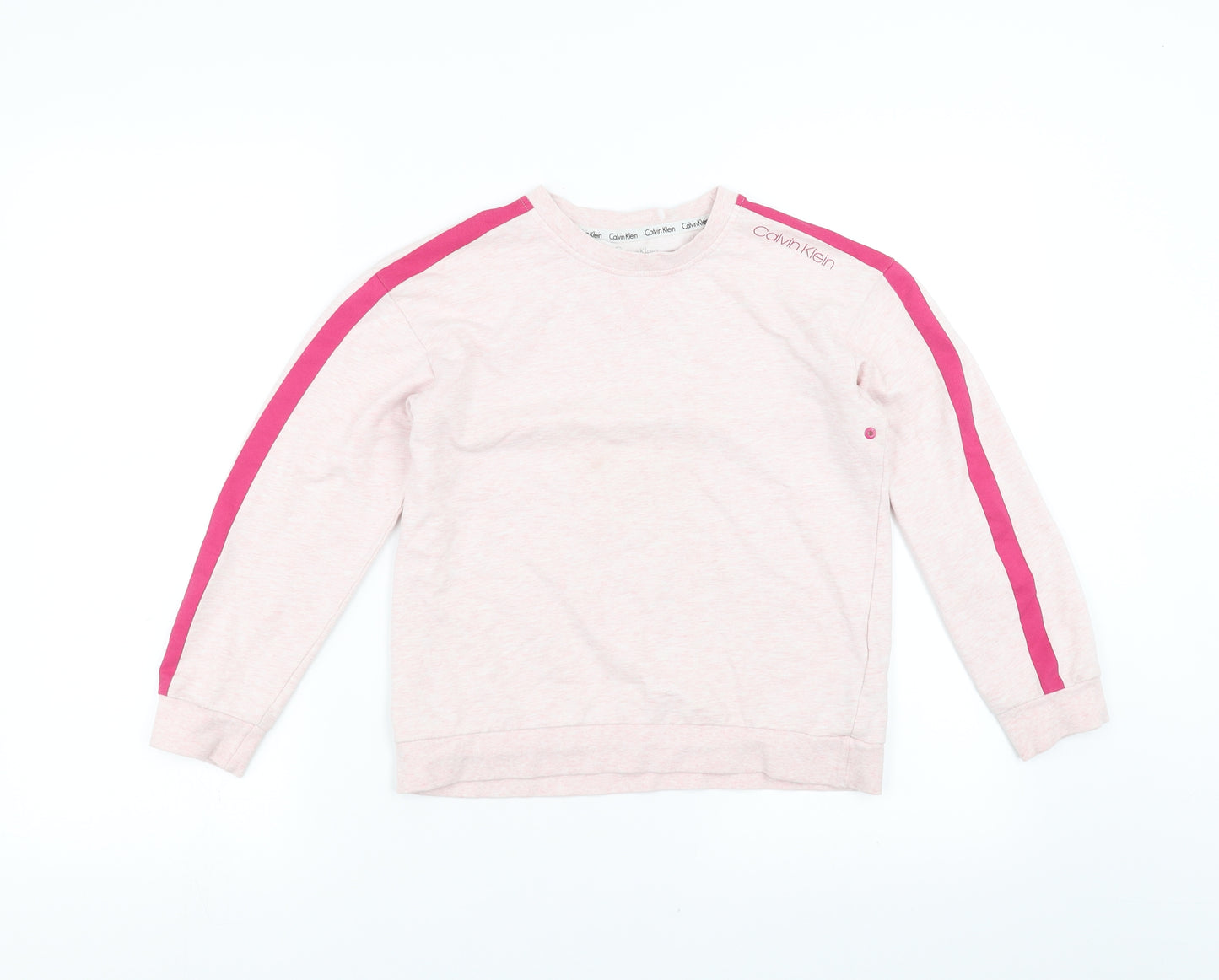 Calvin Klein Girls Pink   Pullover Sweatshirt Size 10-11 Years