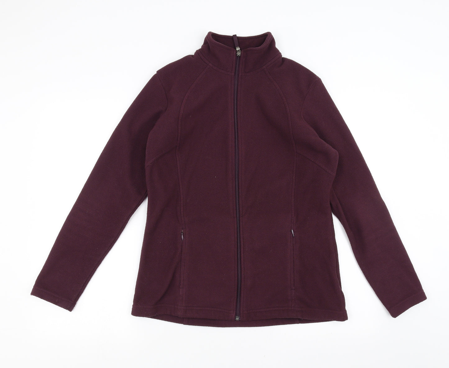 Marks and Spencer Womens Purple  Fleece Full Zip Jumper Size 12