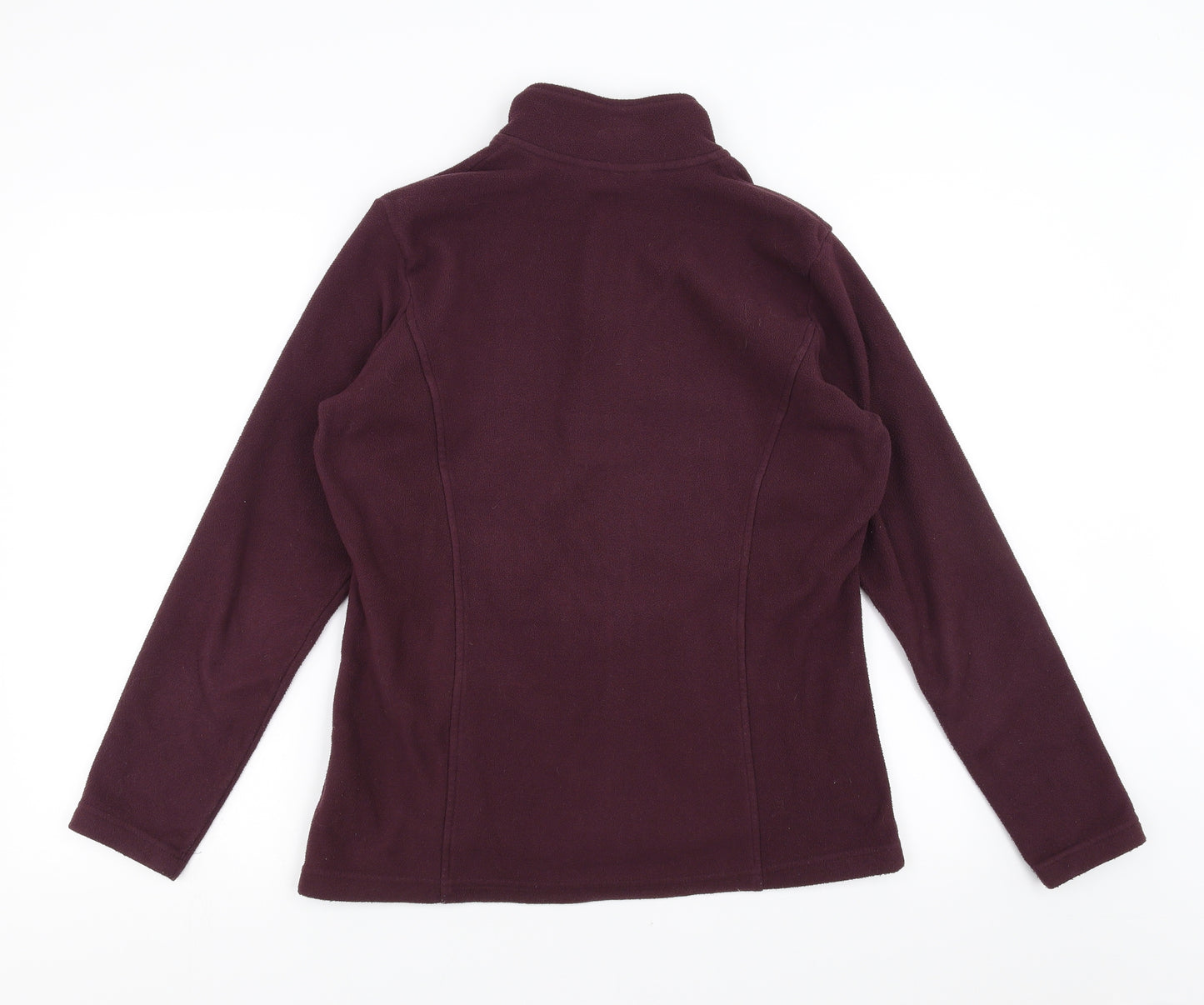 Marks and Spencer Womens Purple  Fleece Full Zip Jumper Size 12