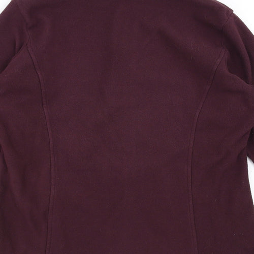 Marks and Spencer Womens Purple  Fleece Full Zip Jumper Size 12