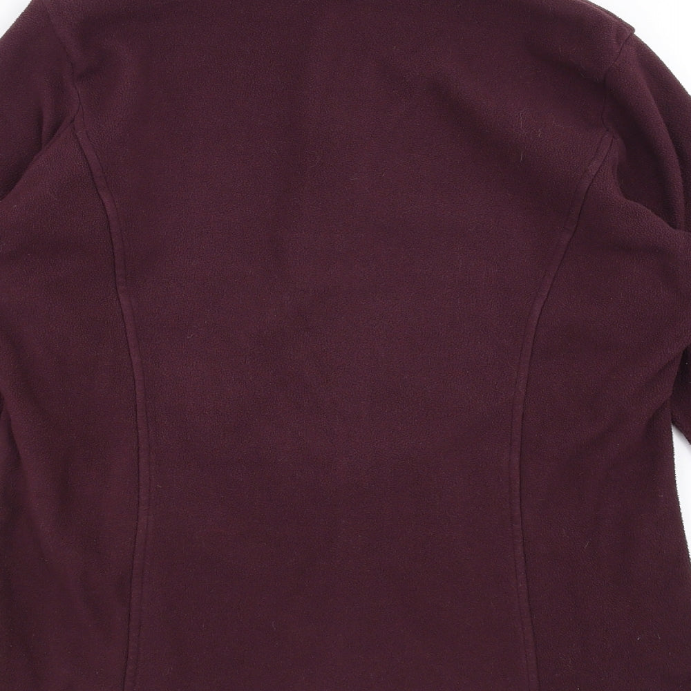 Marks and Spencer Womens Purple  Fleece Full Zip Jumper Size 12