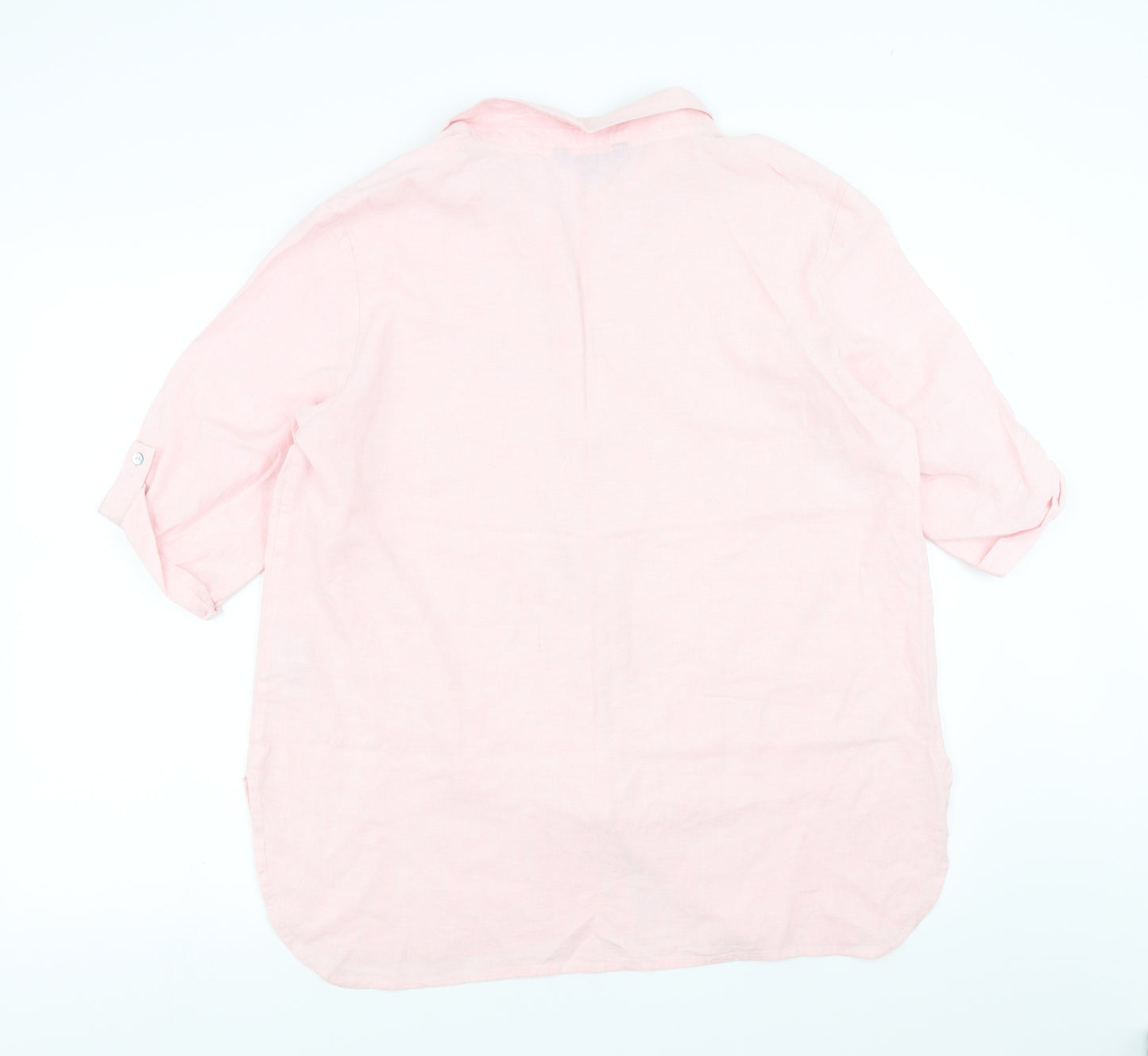 Bonmarché Womens Pink   Basic Button-Up Size 14