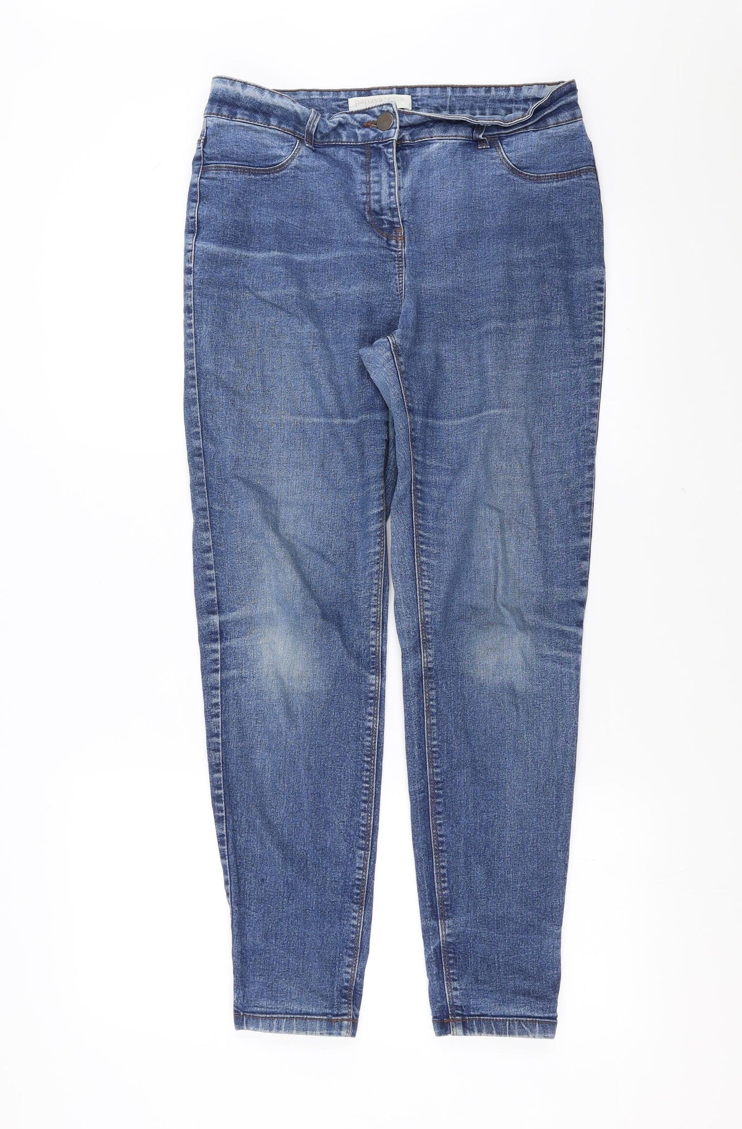 Papaya Womens Blue  Denim Skinny Jeans Size 10 L28 in