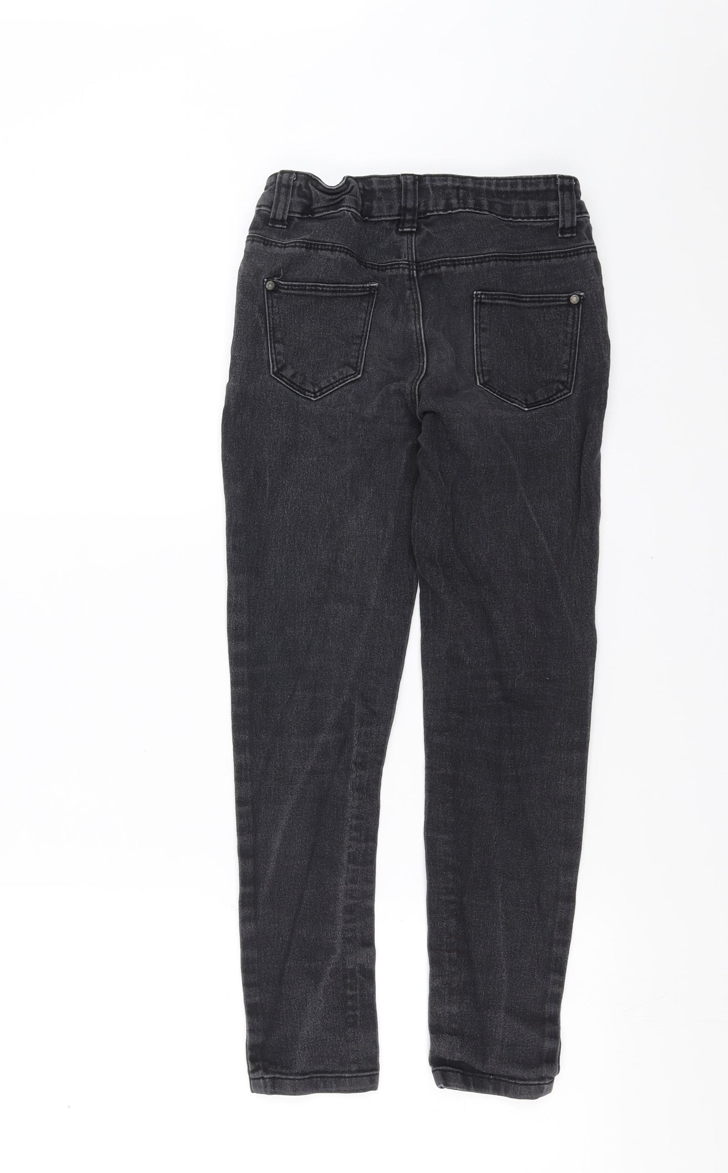 Primark Girls Black  Denim Skinny Jeans Size 9-10 Years